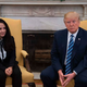 Trump and Aya Hijazi at the White House earlier today. (Photo: Jim Watson/Getty Images)